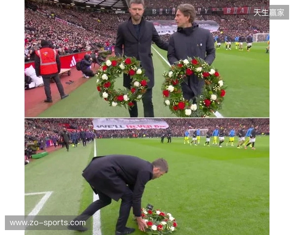 纪念慕尼黑空难68周年，弗兰克和卡里克在赛前敬献花圈